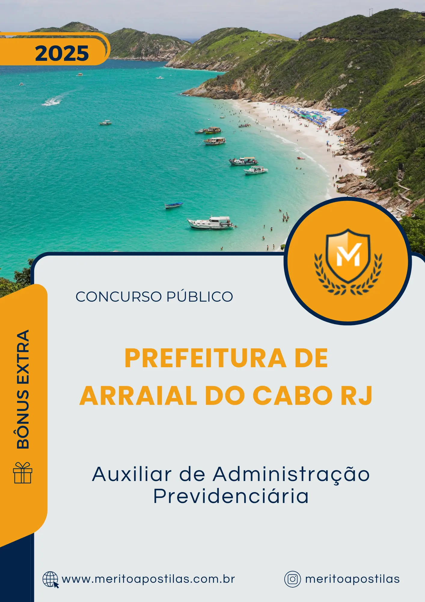 Apostila Auxiliar de Administração Previdenciária Prefeitura de Arraial do Cabo RJ 2025