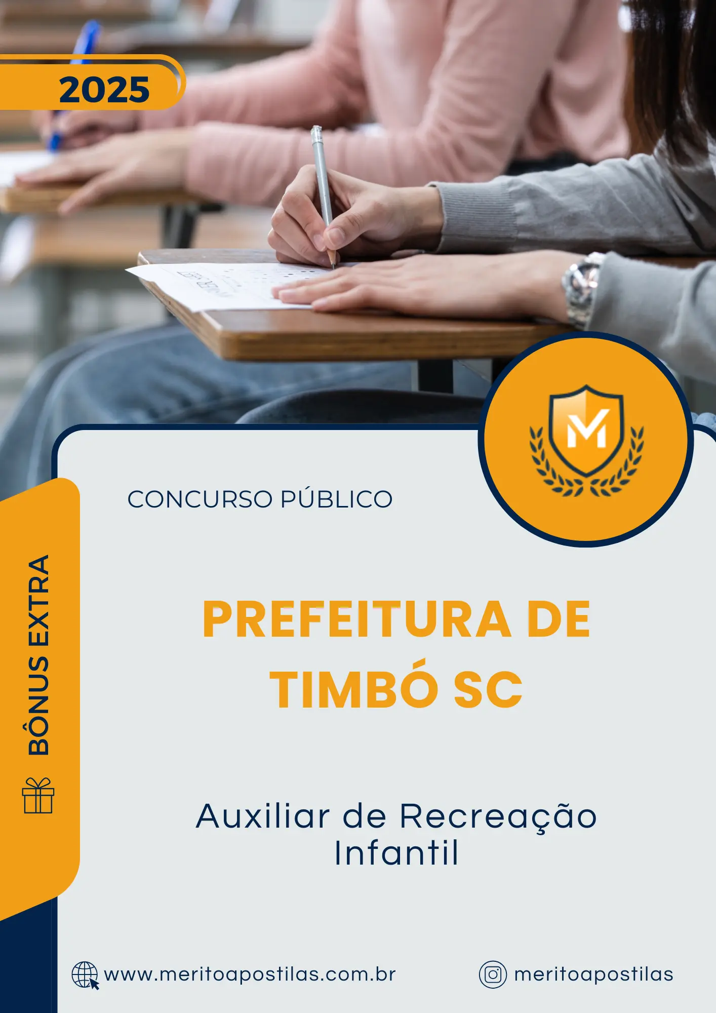 Apostila Auxiliar de Recreação Infantil Prefeitura de Timbó SC 2025