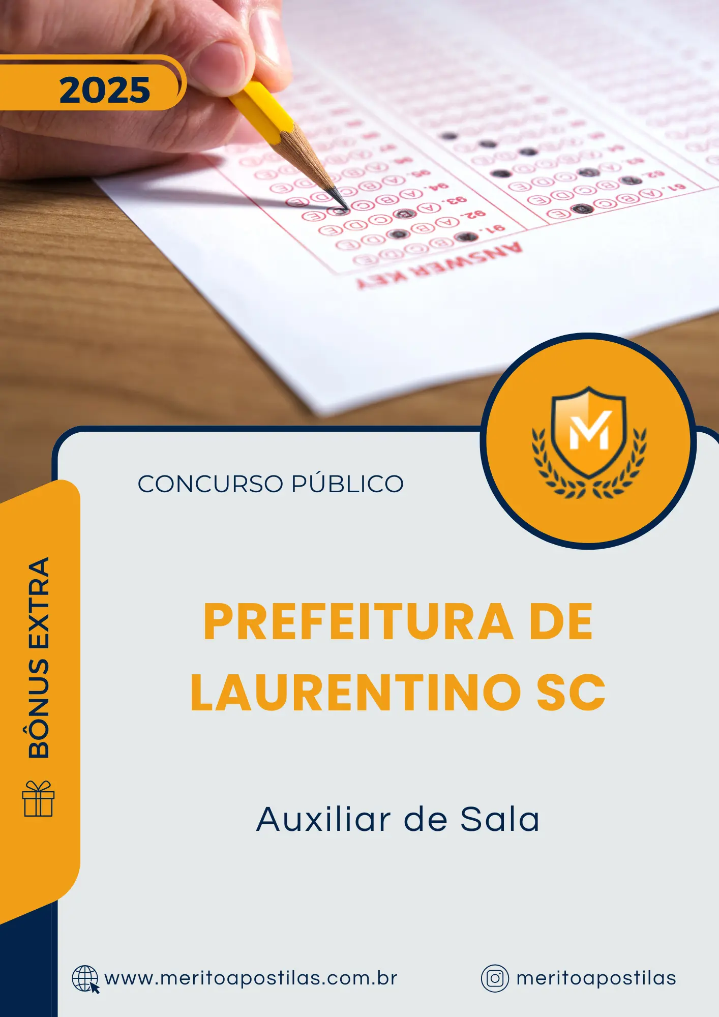 Apostila Auxiliar de Sala Prefeitura de Laurentino SC 2025