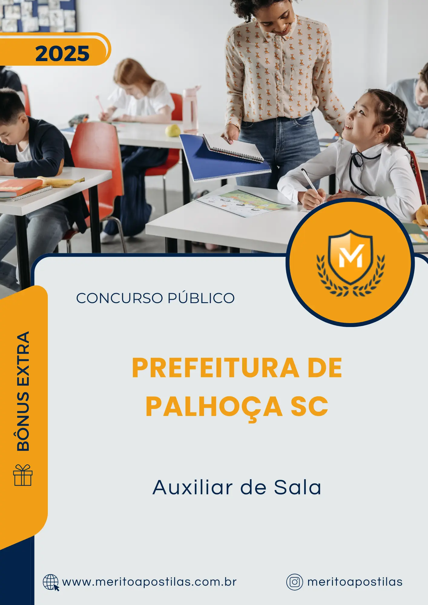 Apostila Auxiliar de Sala Prefeitura de Palhoça SC 2025