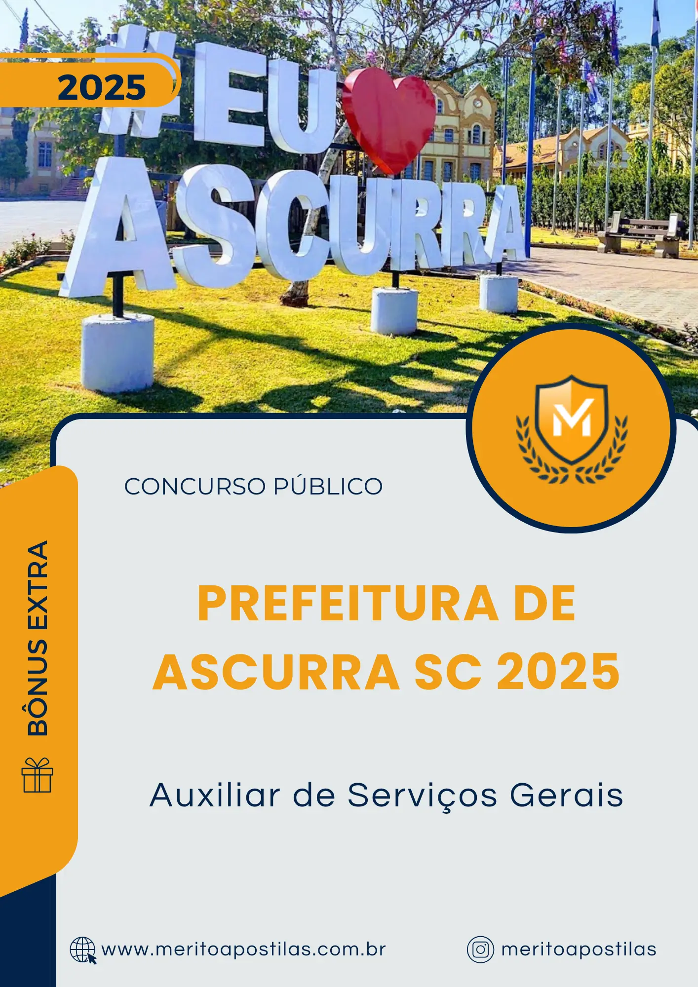 Apostila Auxiliar de Serviços Gerais Prefeitura de Ascurra SC 2025