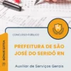 Apostila Auxiliar de Serviços Gerais Câmara de São José do Seridó RN 2025