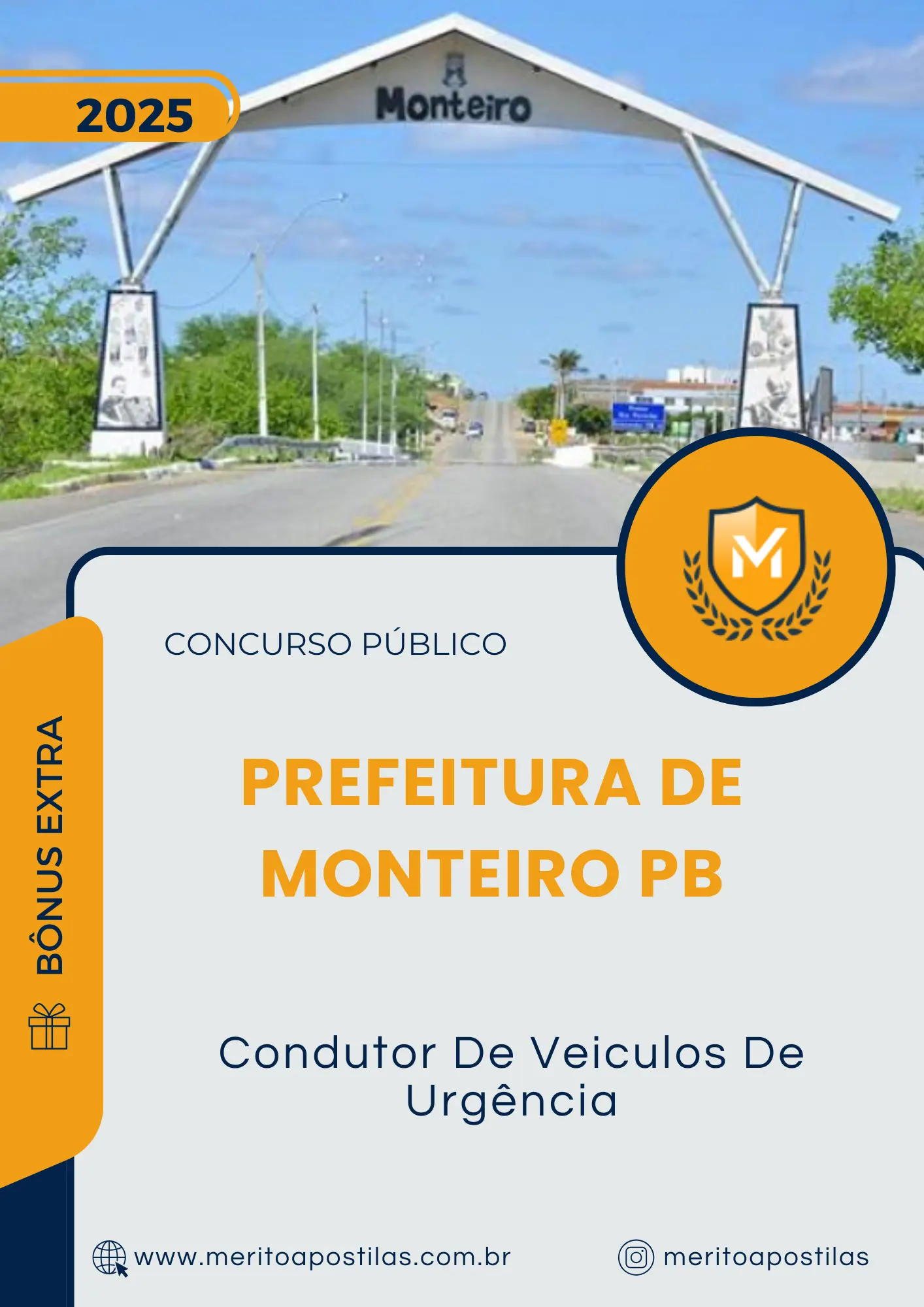 Apostila Condutor De Veiculos De Urgência Prefeitura de Monteiro PB 2025
