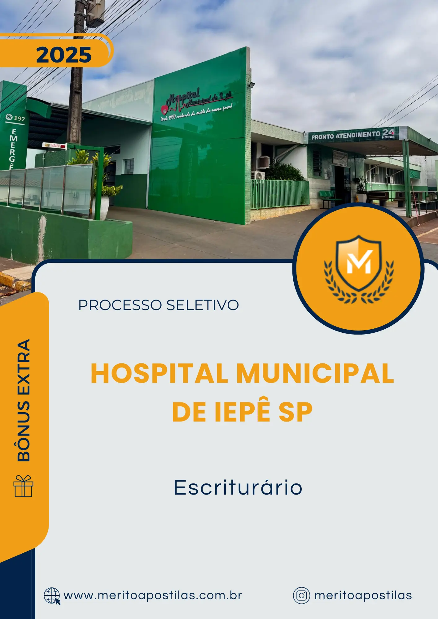 Apostila Escriturário Hospital Municipal de Iepê SP 2025