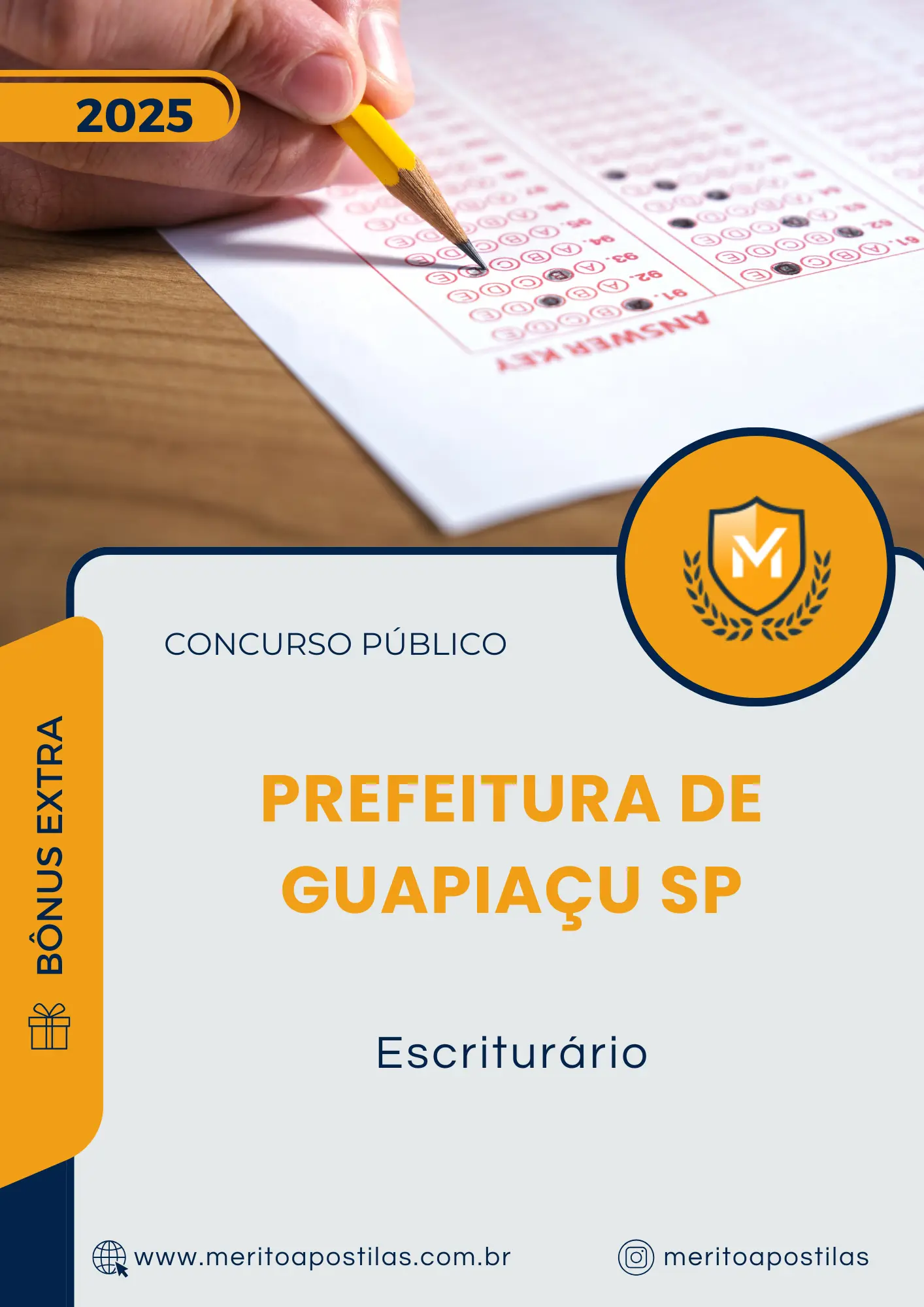 Apostila Escriturário Prefeitura de Guapiaçu SP 2025