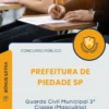 Apostila Guarda Civil Municipal 3 Classe Masculino Prefeitura de Piedade SP 2025