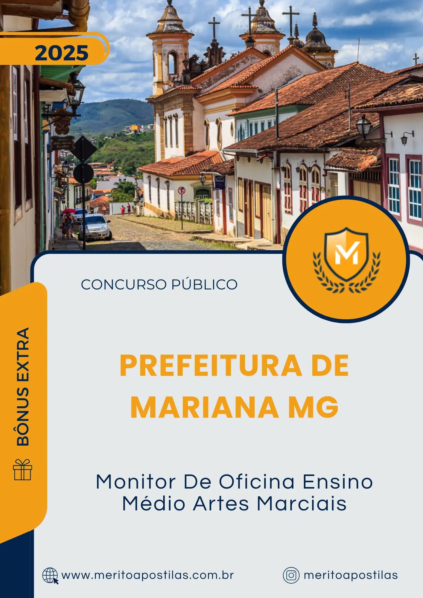 Apostila Monitor De Oficina Ensino Médio Artes Marciais Prefeitura de Mariana MG 2025