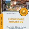 Apostila Monitor De Oficina Ensino Médio Informática Prefeitura de Mariana MG 2025