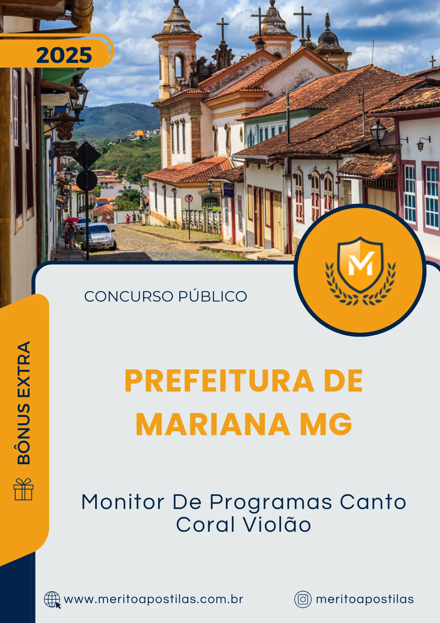 Apostila Monitor De Programas Canto Coral Violão Prefeitura de Mariana MG 2025