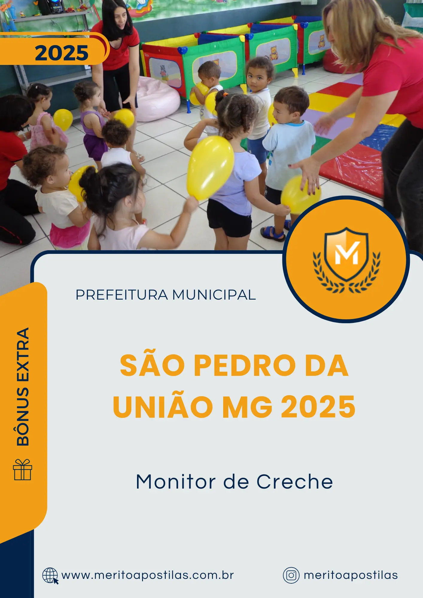 Apostila Monitor de Creche Prefeitura de São Pedro da União MG 2025