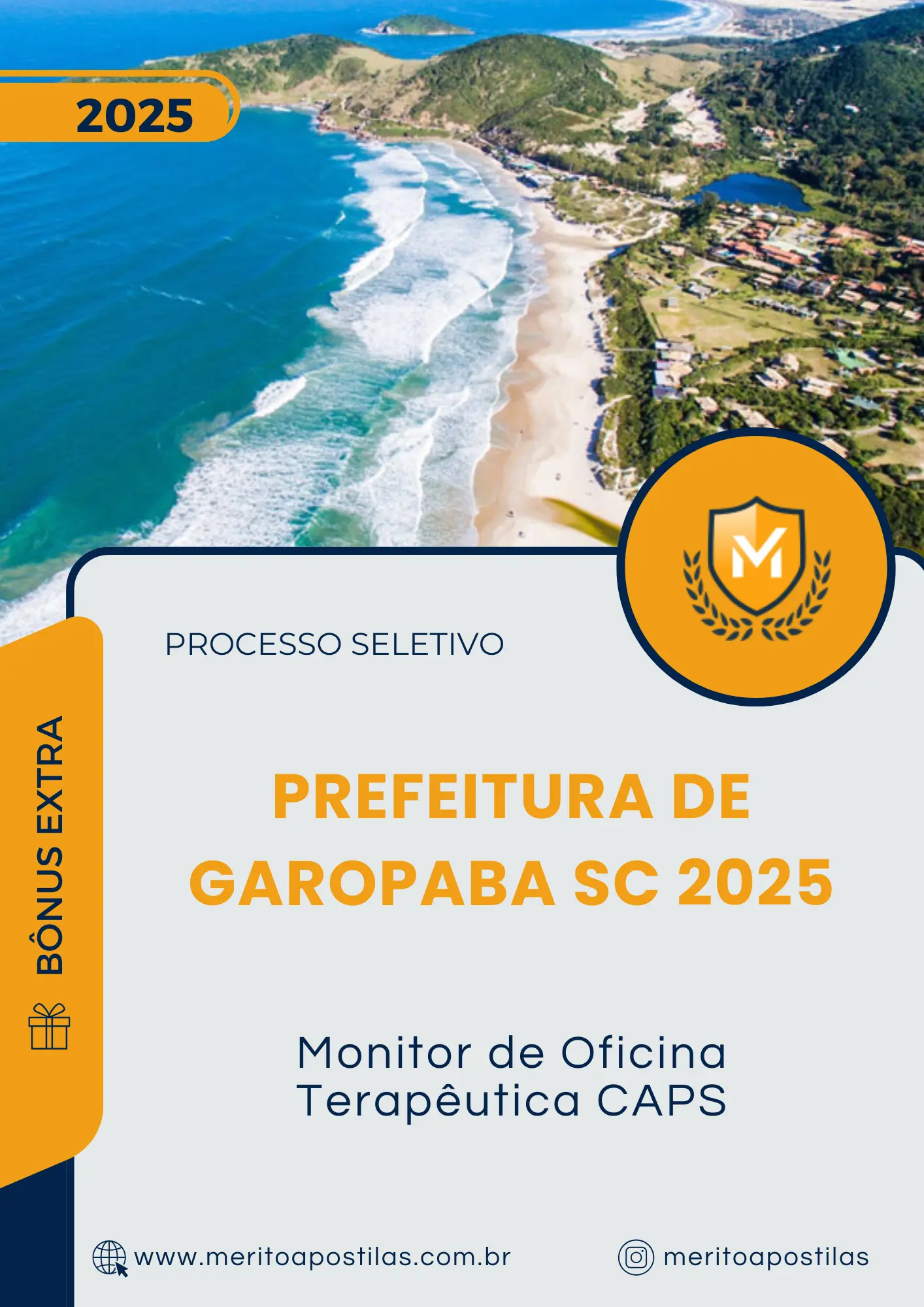 Apostila Monitor de Oficina Terapêutica CAPS Prefeitura de Garopaba SC 2025