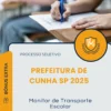 Apostila Monitor de Transporte Escolar Prefeitura de Cunha SP 2025
