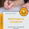 Apostila Monitor de Transporte Escolar Prefeitura de Cajuru SP 2025