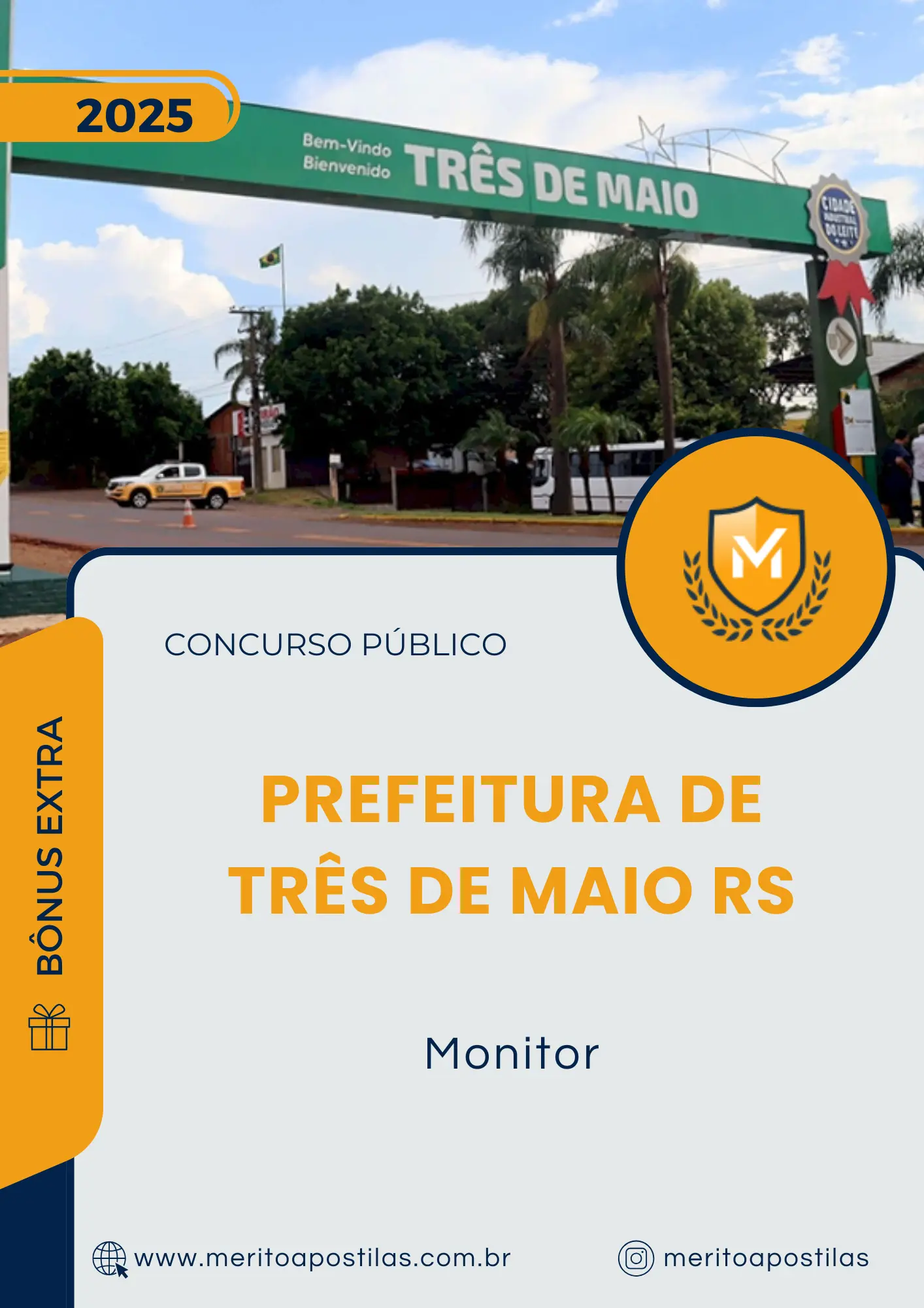 Apostila Monitor Prefeitura de Três de Maio RS 2025