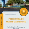Apostila Motorista Do Transporte Escolar Prefeitura de Monte Castelo SC 2025