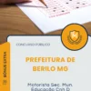 Apostila Motorista Sec Mun Educação Cnh D Prefeitura de Berilo MG 2025