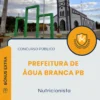 Apostila Nutricionista Prefeitura de Água Branca PB 2025