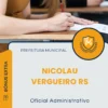 Apostila Oficial Administrativo Prefeitura de Nicolau Vergueiro RS 2025