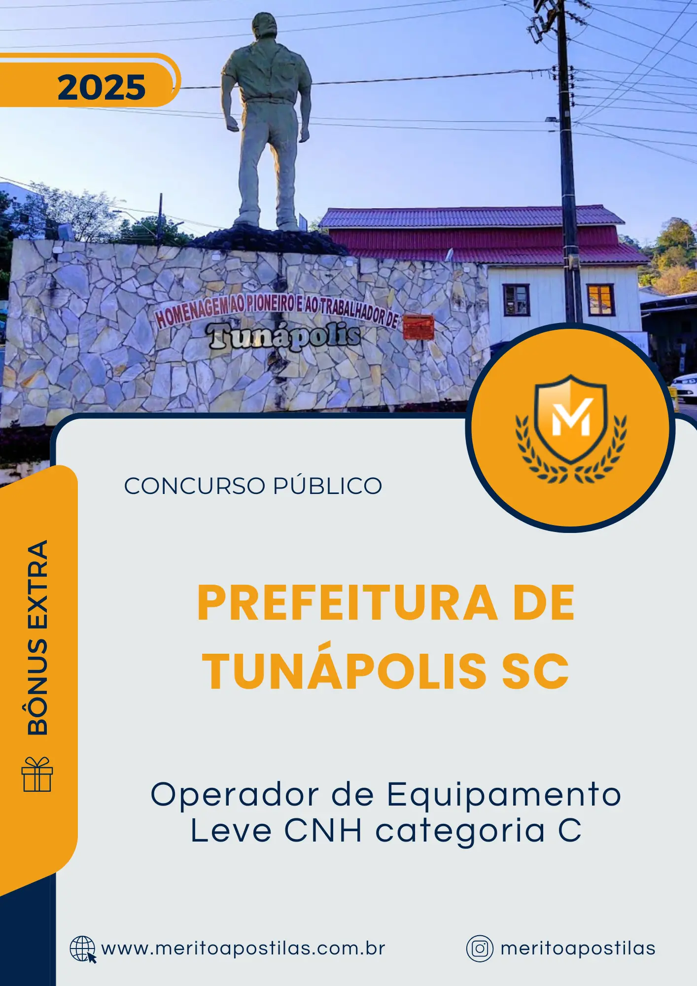 Apostila Operador de Equipamento Leve CNH categoria C Prefeitura de Tunápolis SC 2025