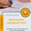 Apostila Operador de Escavadeira e Maquinas Pesadas Prefeitura de Nova Santa Helena MT 2025