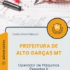 Apostila Operador de Máquinas Pesadas II Prefeitura de Alto Garças MT 2025