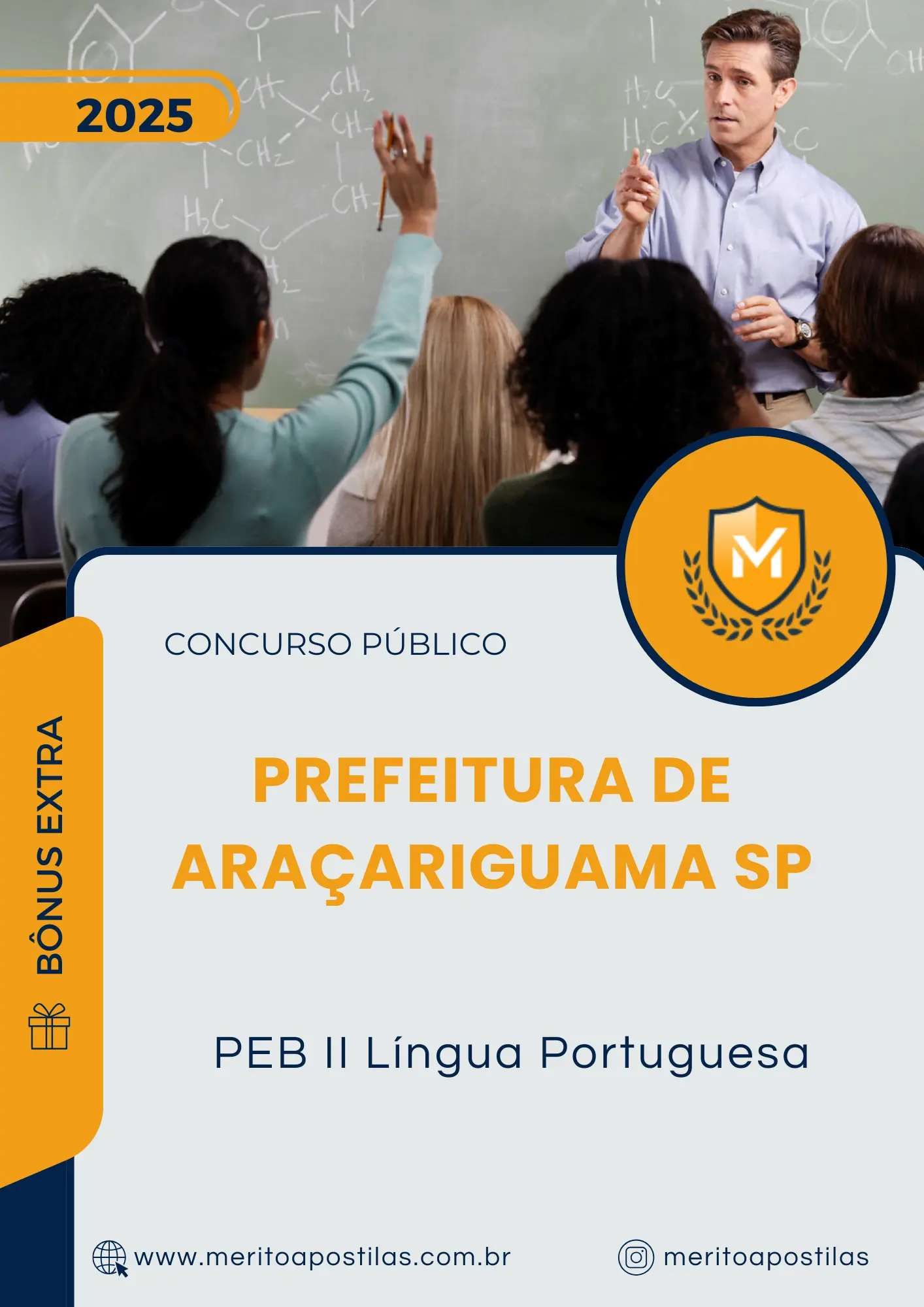 Apostila PEB II Língua Portuguesa Prefeitura de Araçariguama SP 2025