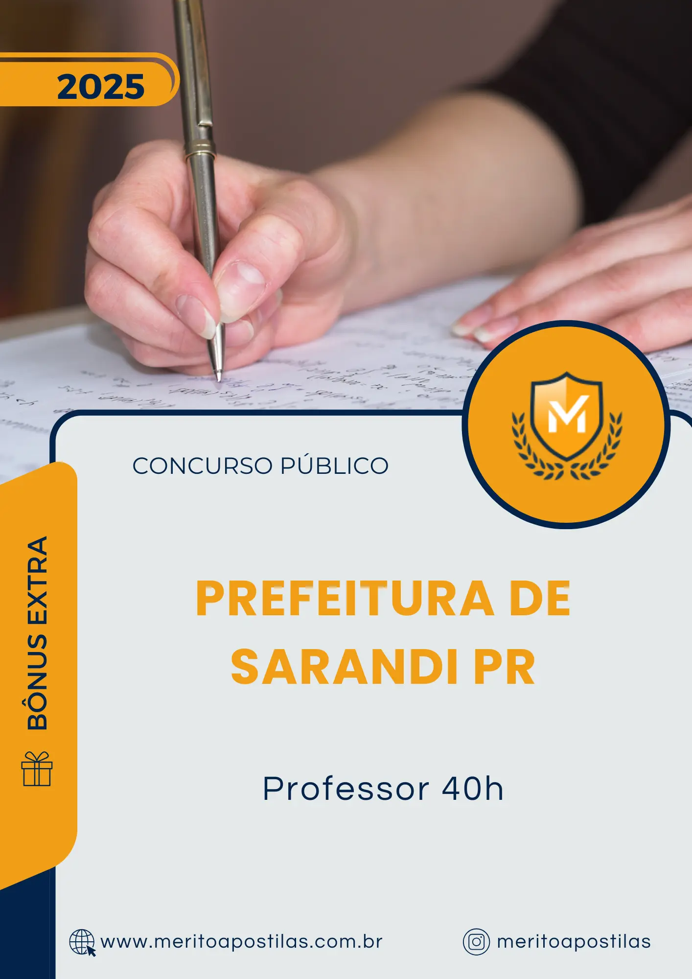 Apostila Professor 40h Prefeitura de Sarandi PR 2025