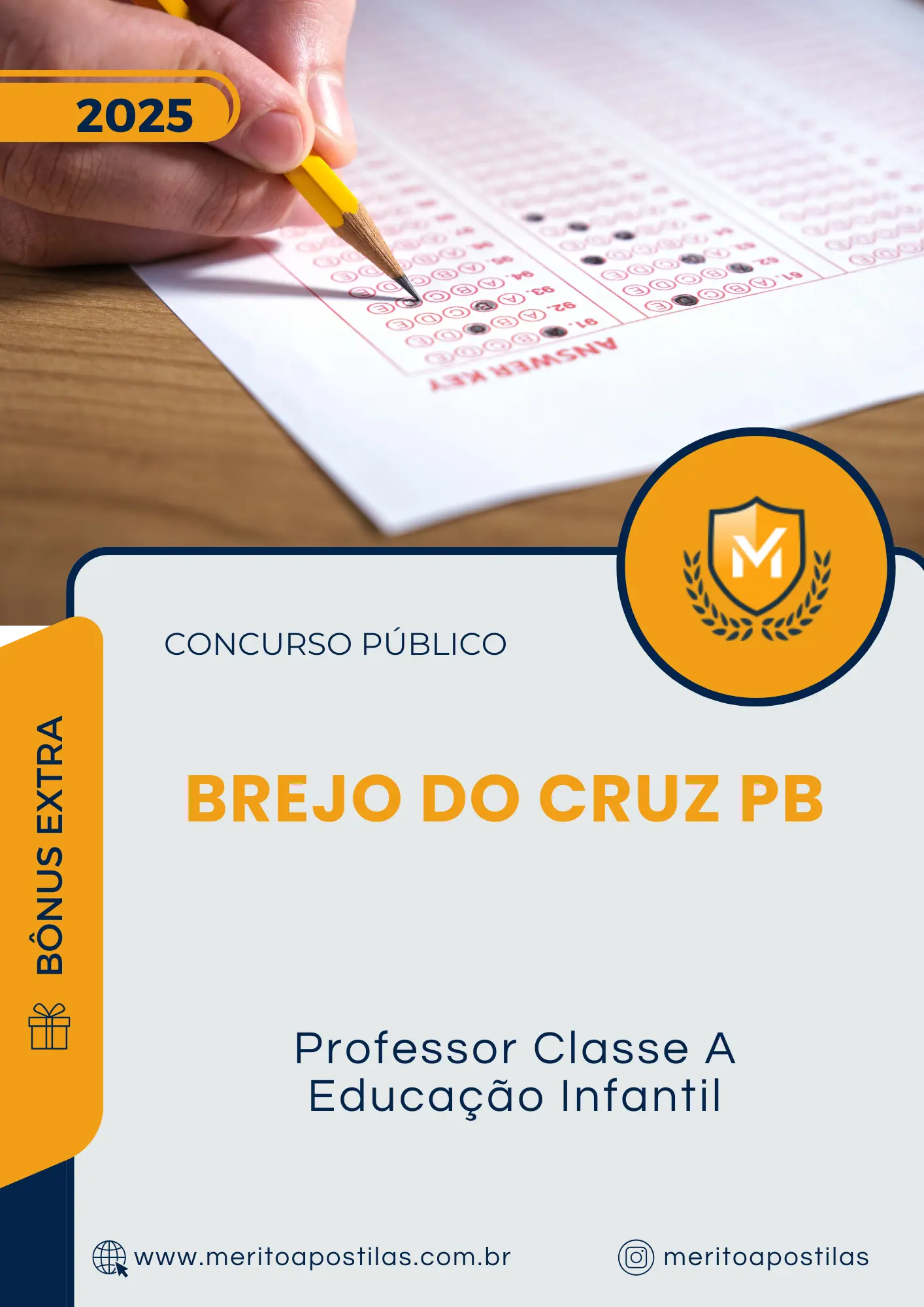 Apostila Professor Classe A Educação Infantil Prefeitura de Brejo do Cruz PB 2025