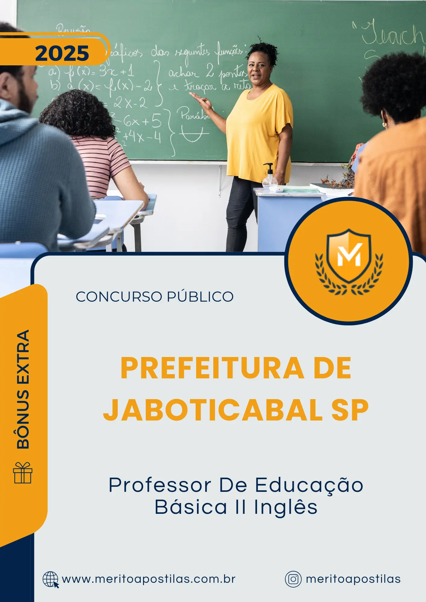 Apostila Professor De Educação Básica II Inglês Prefeitura de Jaboticabal SP 2025