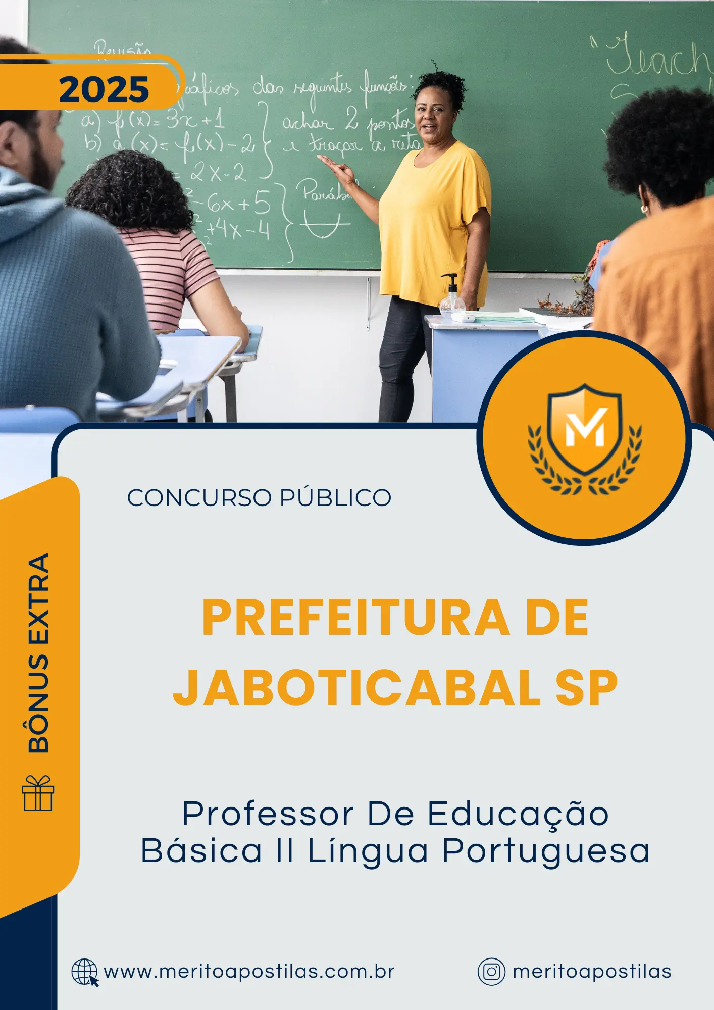 Apostila Professor De Educação Básica II Língua Portuguesa Prefeitura de Jaboticabal SP 2025