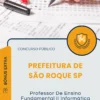 Apostila Professor De Ensino Fundamental II Informática Prefeitura de São Roque SP 2025