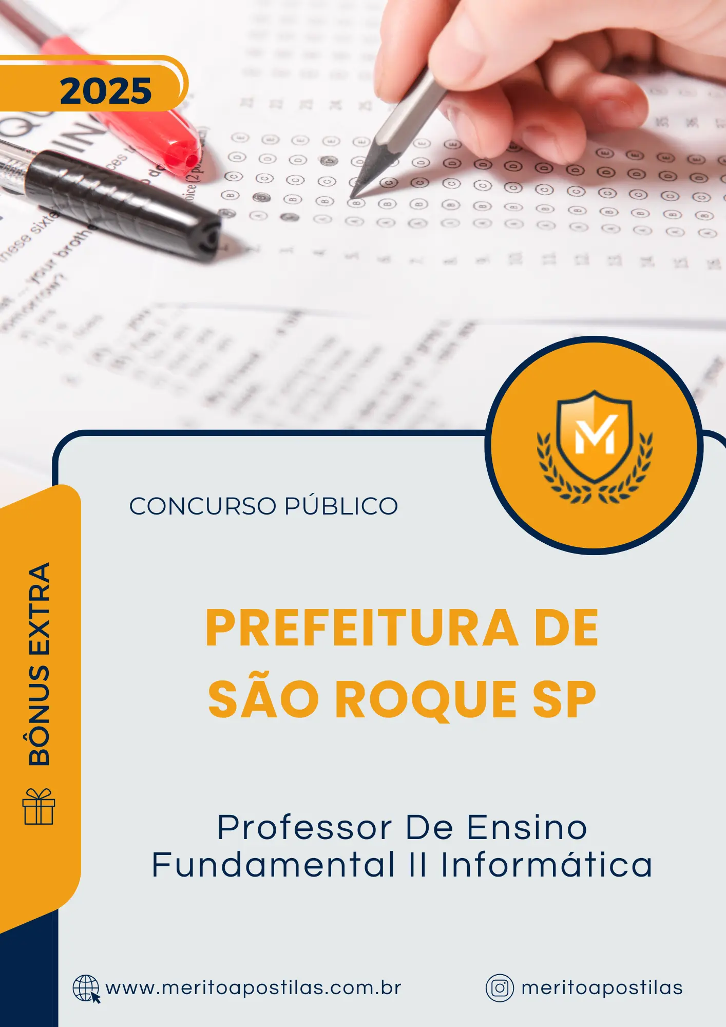 Apostila Professor De Ensino Fundamental II Informática Prefeitura de São Roque SP 2025