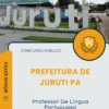 Apostila Professor De Língua Portuguesa Prefeitura de Juruti PA 2025