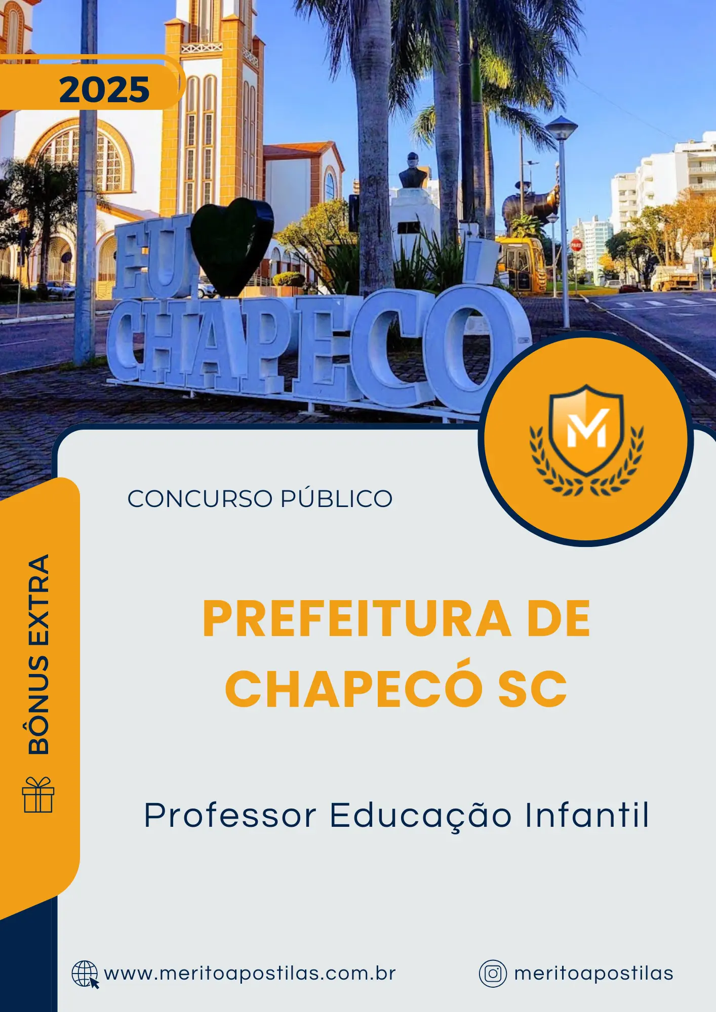 Apostila Professor Educação Infantil Prefeitura de Chapecó SC 2025