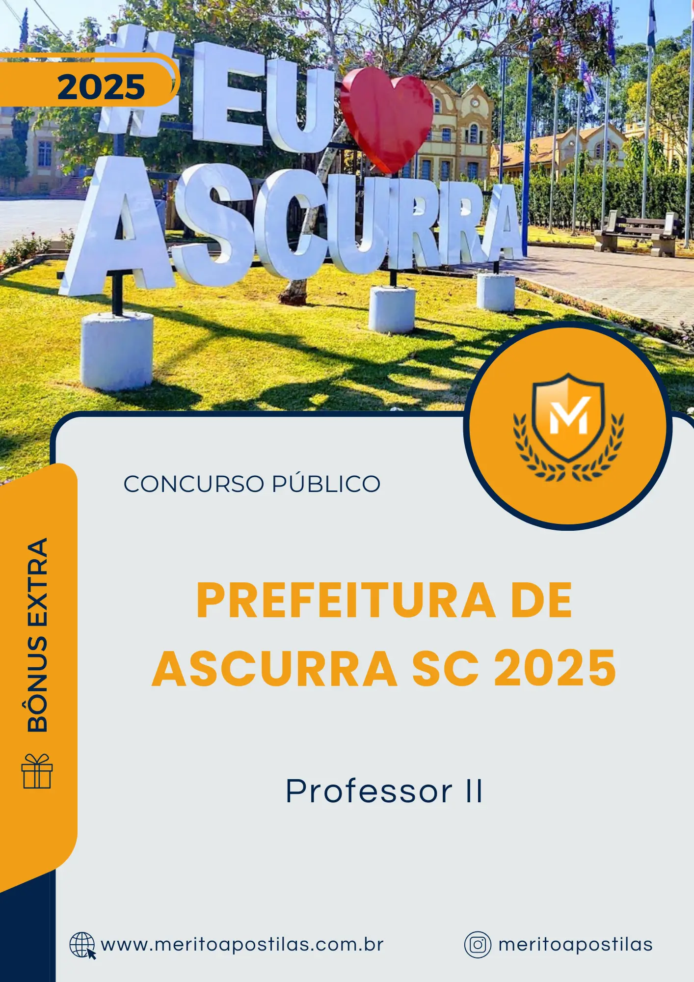 Apostila Professor II Prefeitura de Ascurra SC 2025