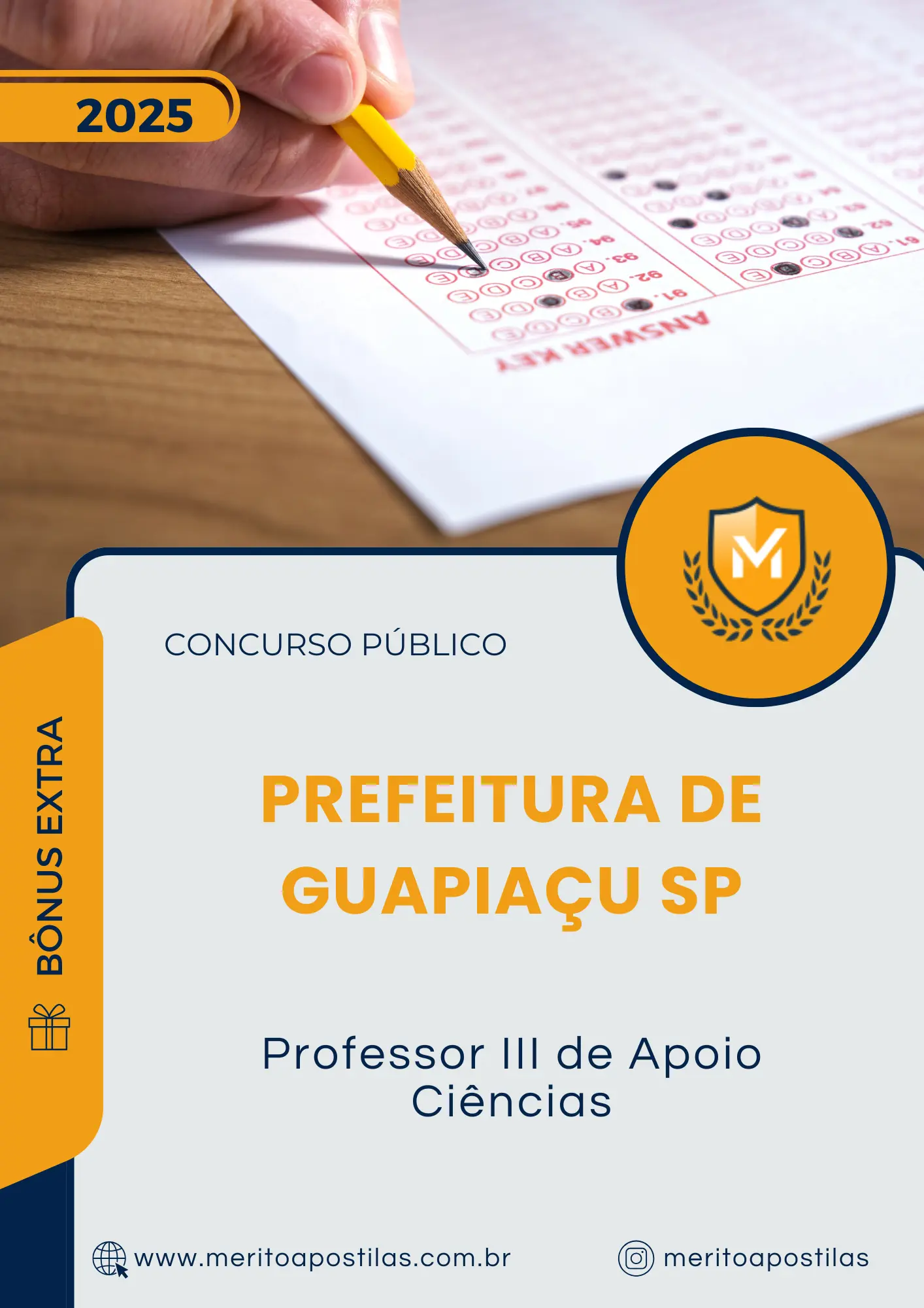Apostila Professor III de Apoio Ciências Prefeitura de Guapiaçu SP 2025