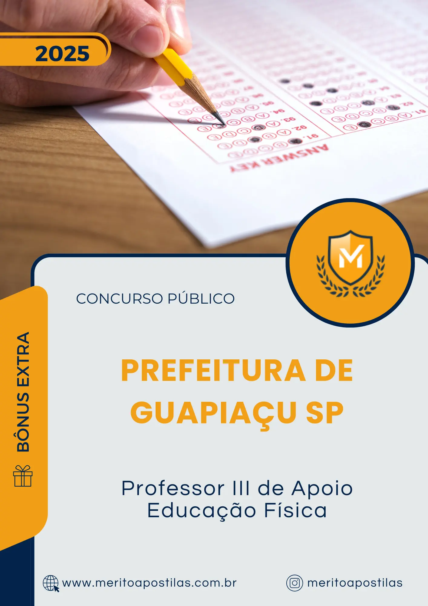 Apostila Professor III de Apoio Educação Física Prefeitura de Guapiaçu SP 2025