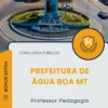 Apostila Professor Pedagogia Prefeitura de Água Boa MT 2025