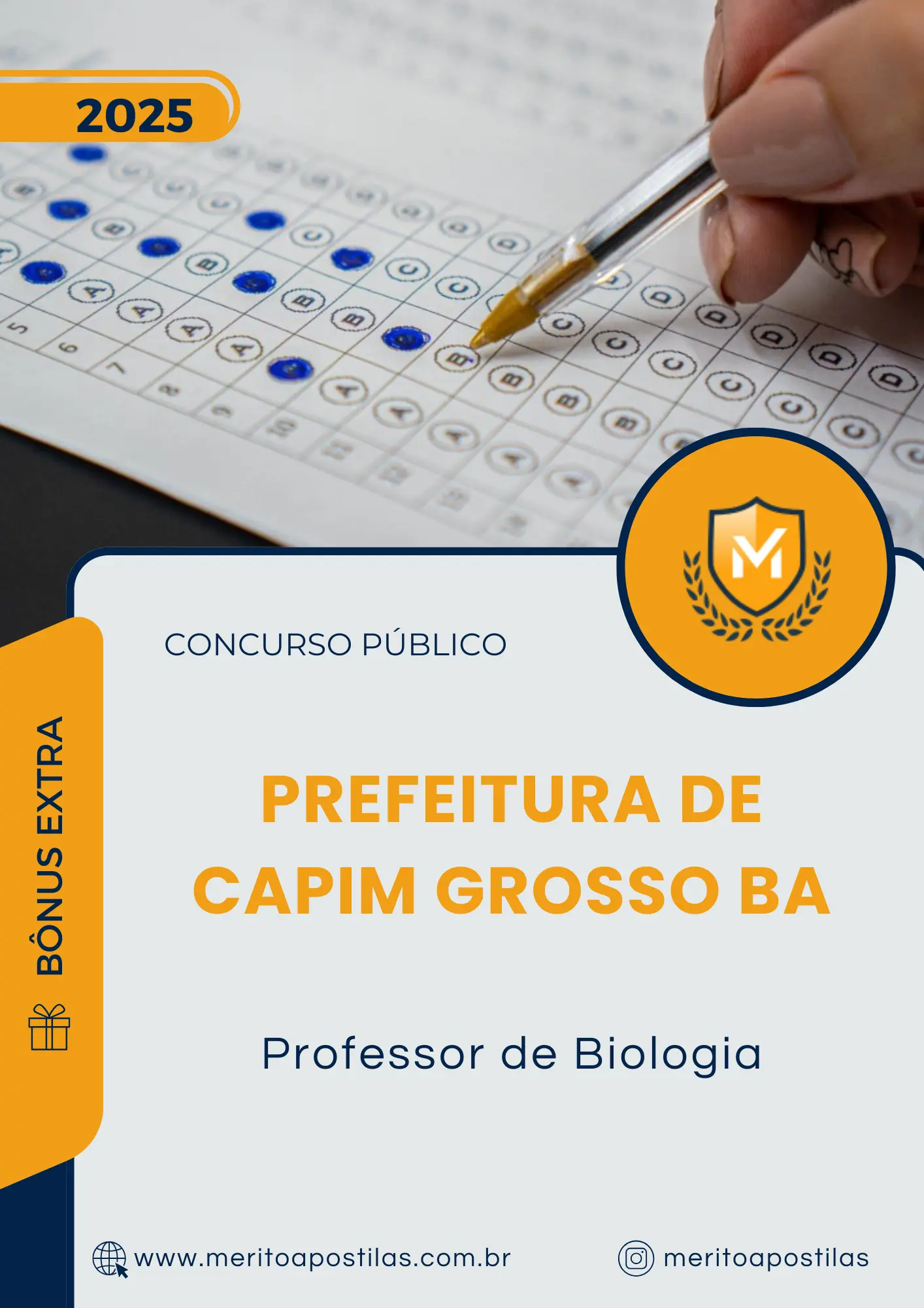 Apostila Professor de Biologia Prefeitura de Capim Grosso BA 2025