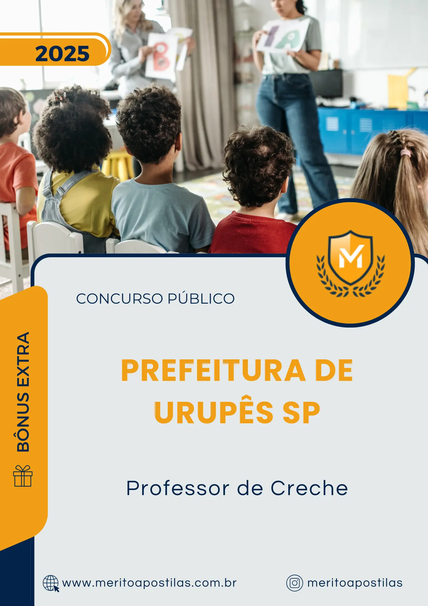 Apostila Professor de Creche Prefeitura de Urupês SP 2025