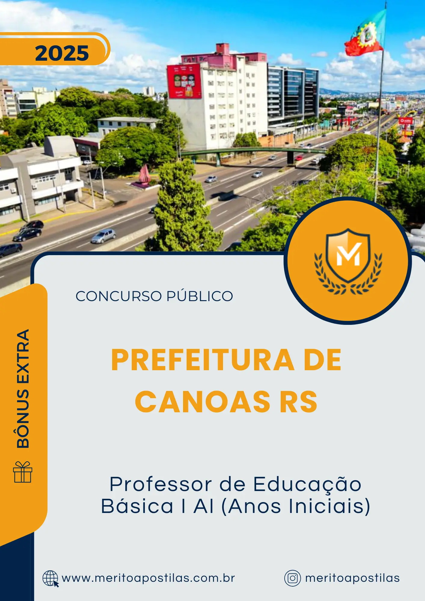 Apostila Professor de Educação Básica I AI Anos Iniciais Prefeitura de Canoas RS 2025