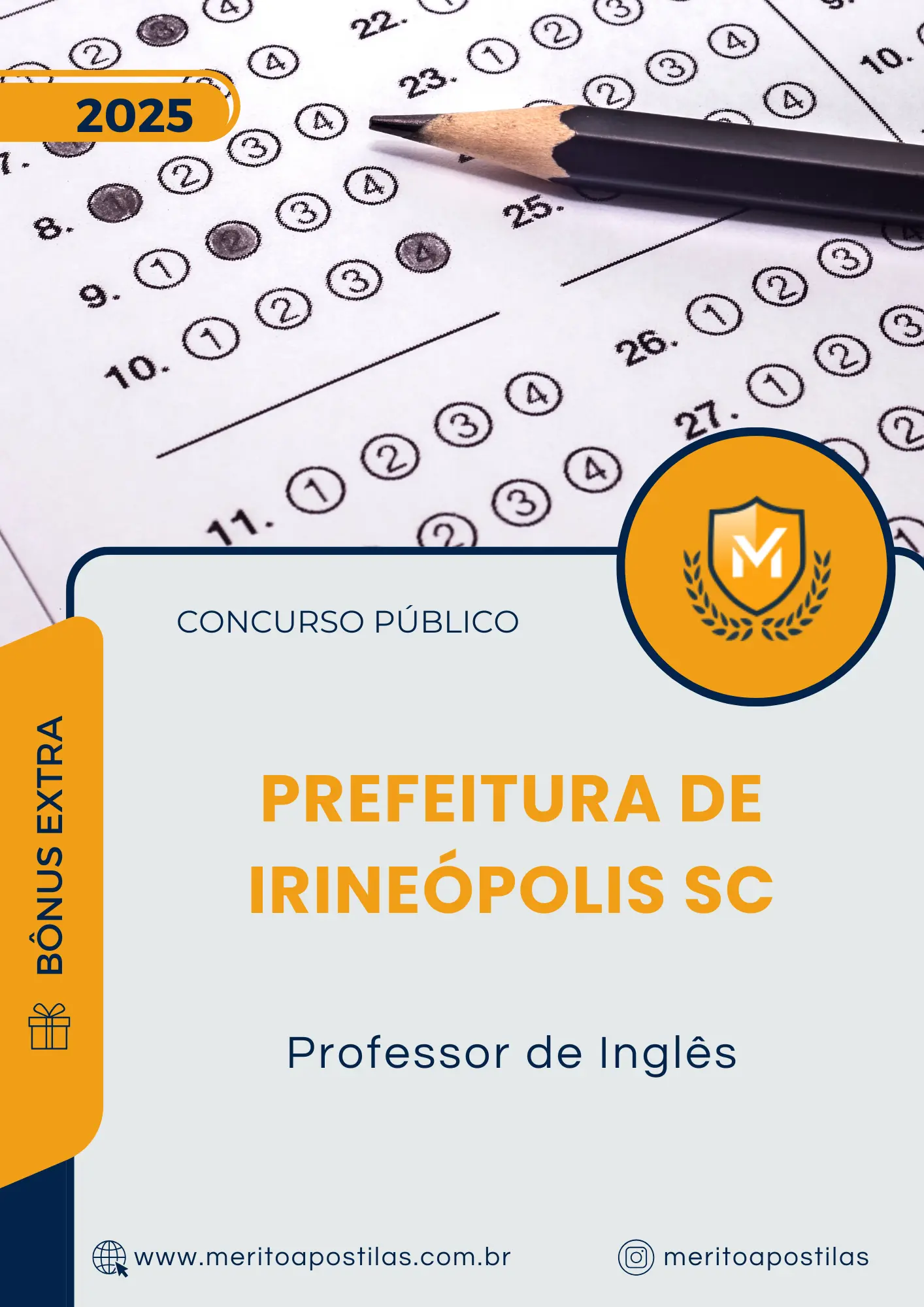 Apostila Professor de Inglês Prefeitura de Irineópolis SC 2025