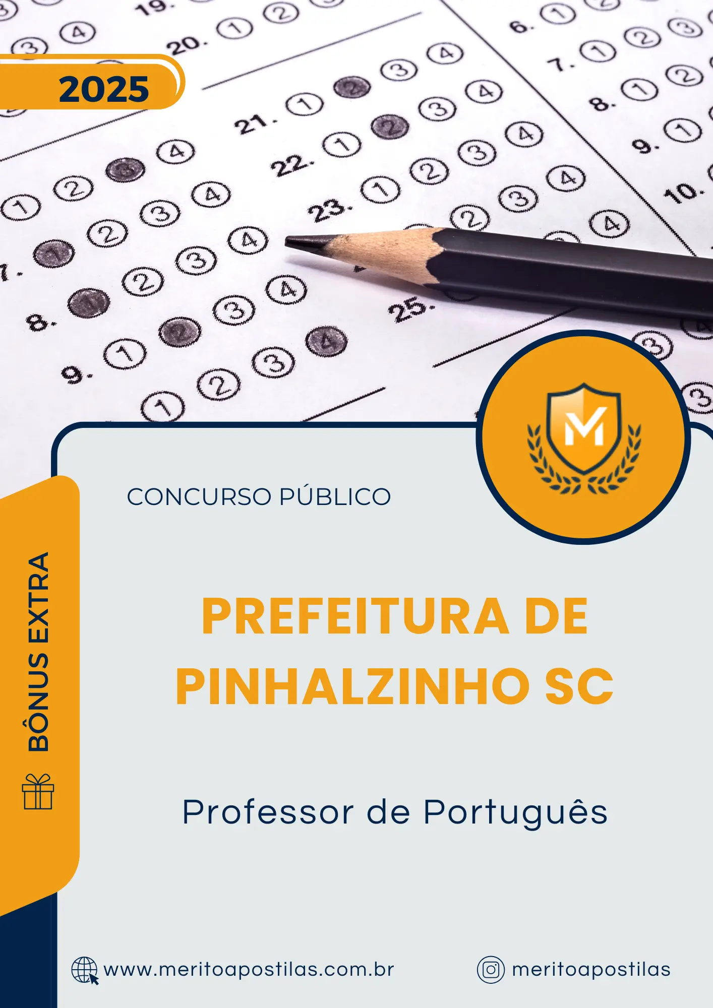 Apostila Professor de Português Prefeitura de Pinhalzinho SC 2025