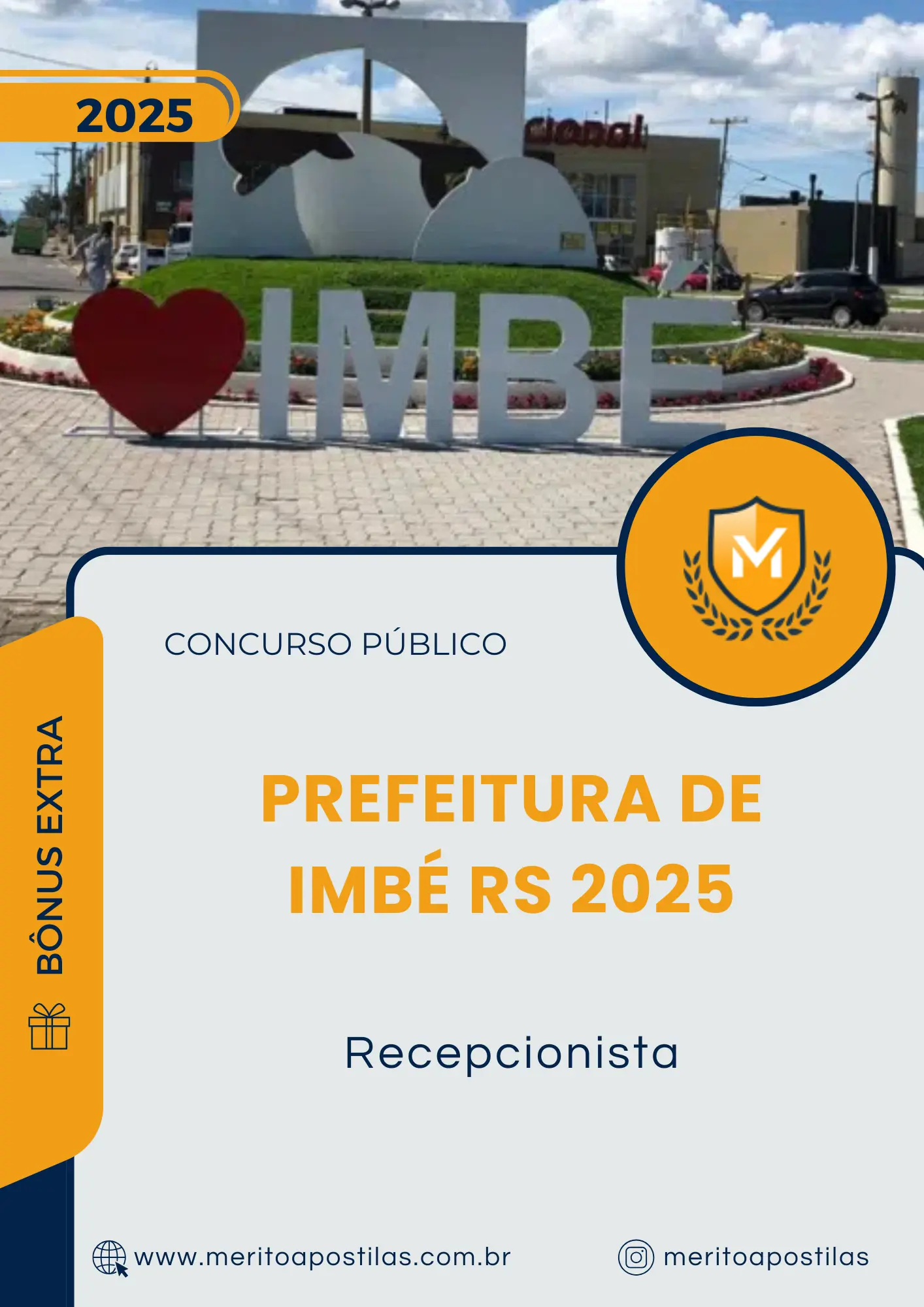 Apostila Recepcionista Prefeitura de Imbé RS 2025