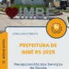 Apostila Recepcionista dos Serviços de Saúde Prefeitura de Imbé RS 2025