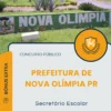 Apostila Secretário Escolar Prefeitura de Nova Olímpia PR 2025