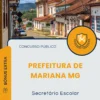 Apostila Secretário Escolar Prefeitura de Mariana MG 2025