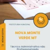 Apostila Técnico Administrativo não Profissionalizado Prefeitura de Nova Monte Verde MT 2025