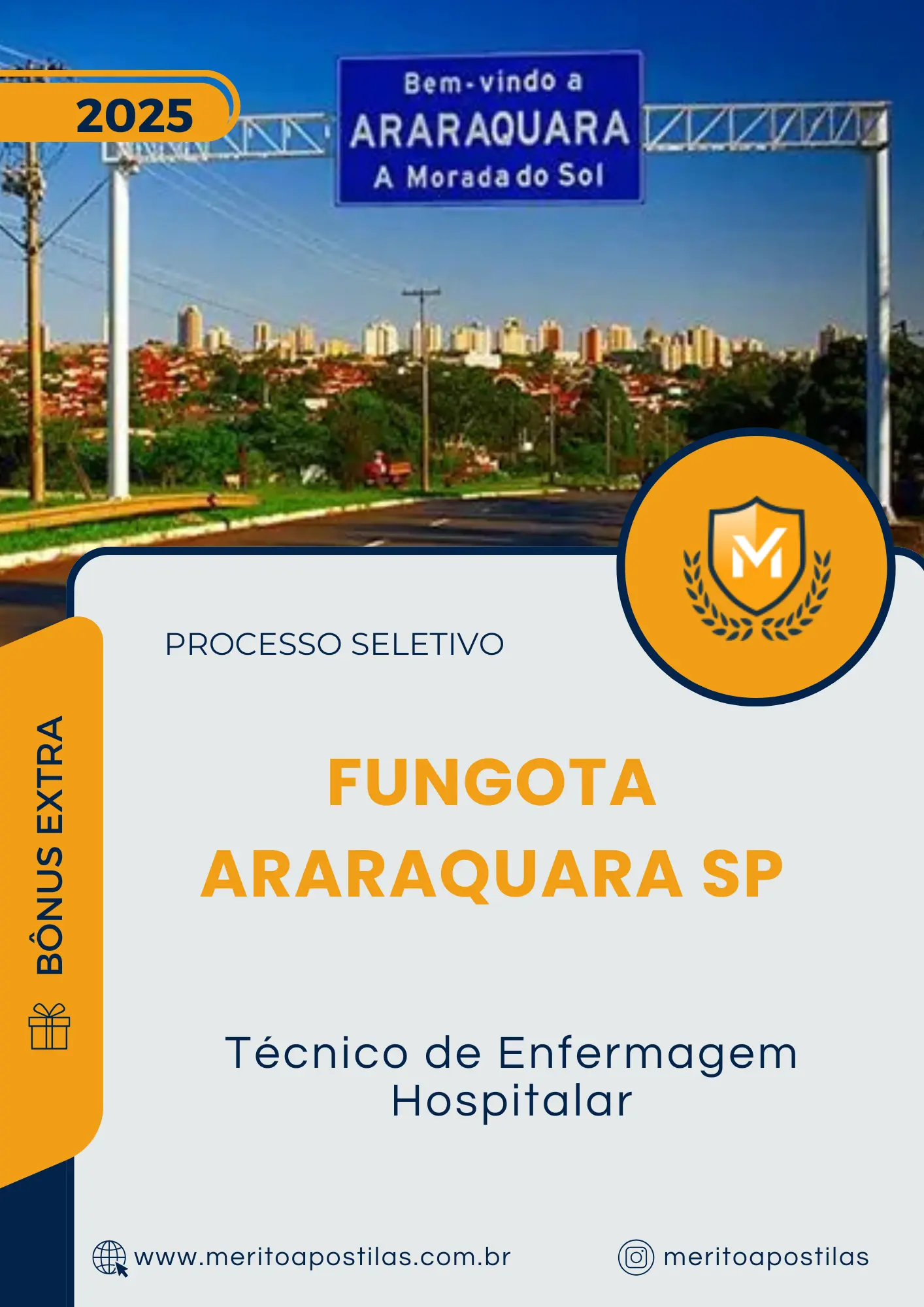 Apostila Técnico de Enfermagem Hospitalar Processo Seletivo Fungota Araraquara SP 2025