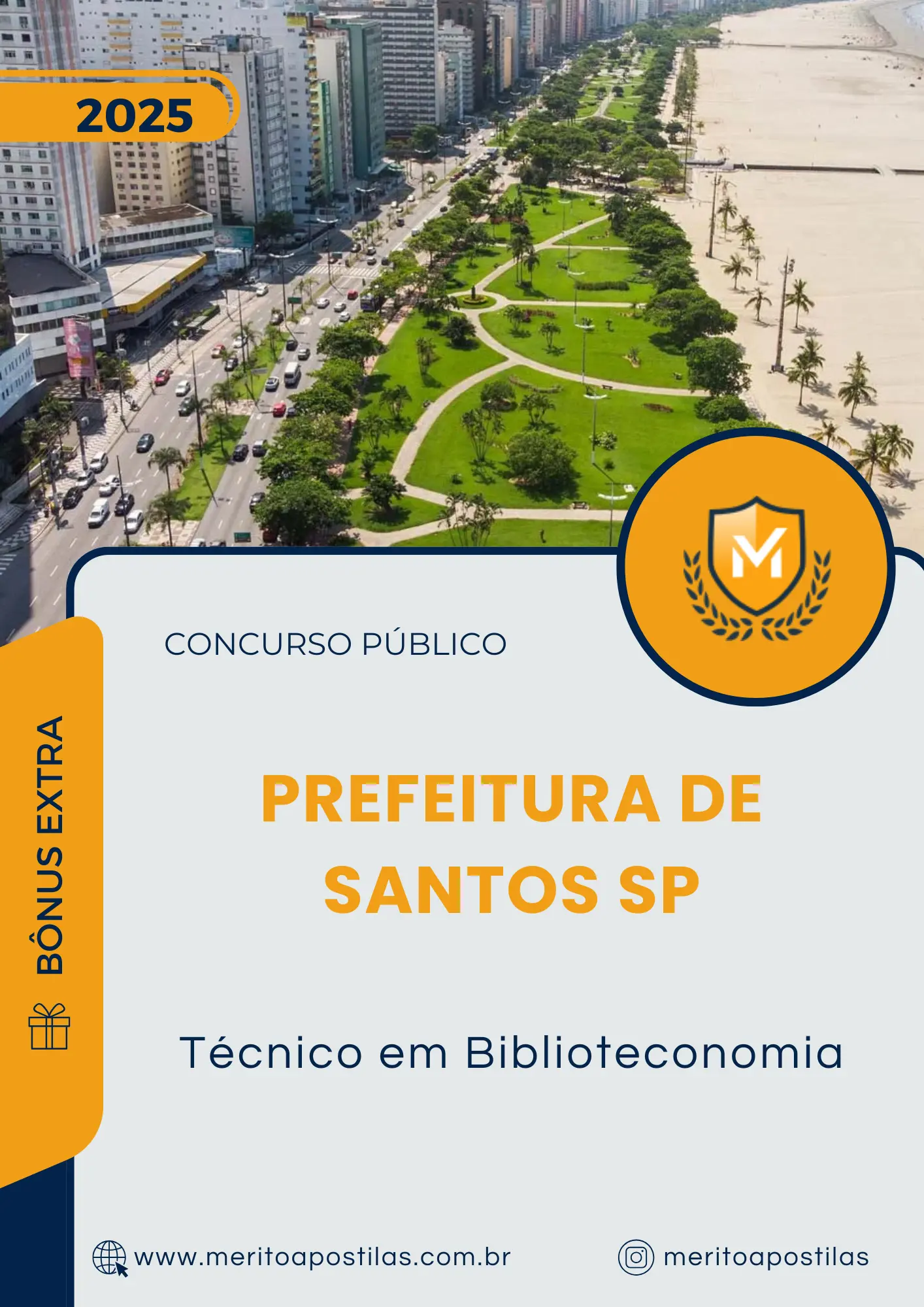 Apostila Técnico em Biblioteconomia Prefeitura de Santos SP 2025